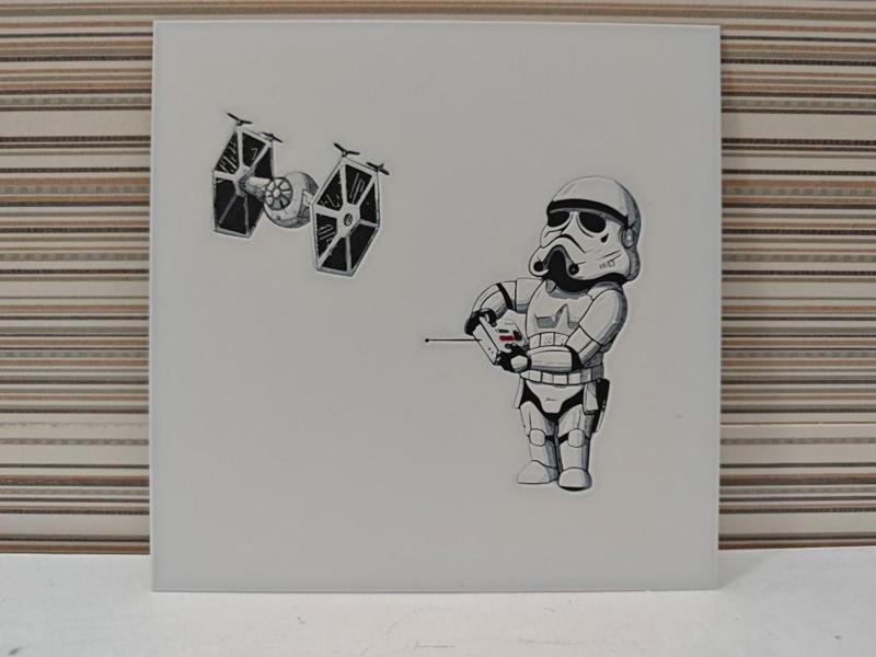 Hueforge Stormtrooper piloting a drone