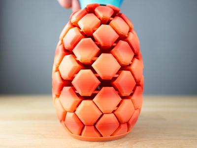 Flexi PineApple by 3Dnetic - Pencil Case
