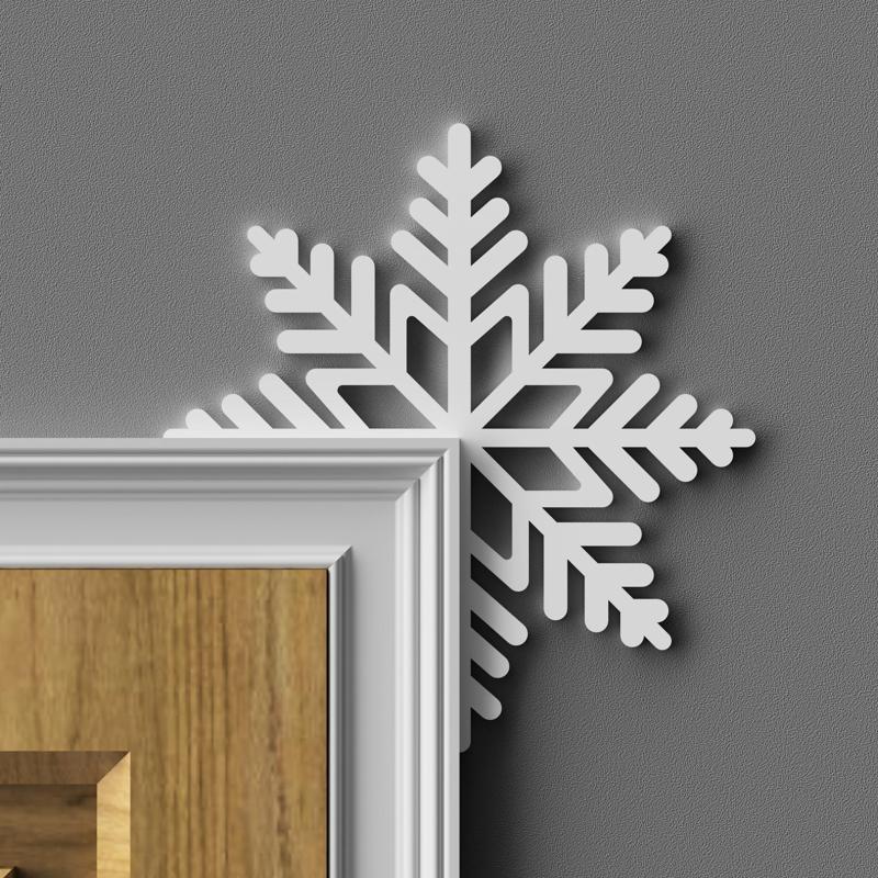 Snowflake Door Corner Topper