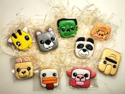 mini minecraft cutter cookies