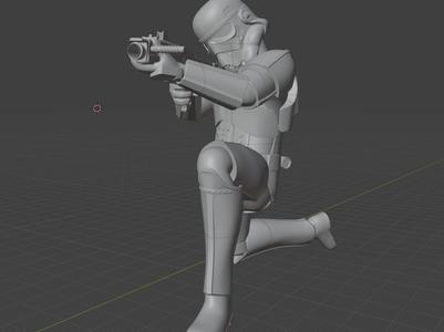 Life-Size Stormtrooper (Crouching Aiming Pose) 