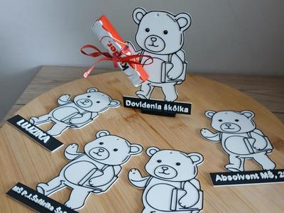 Coloring teddy bear with personalized text