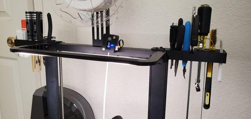Tool Holder for Ender 3 V3 KE/SE with LED Light Bar, left / right for more tools