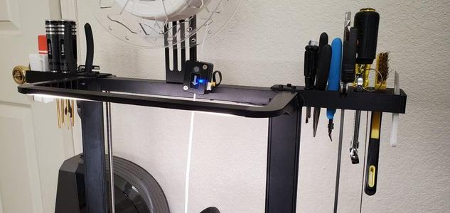 Tool Holder for Ender 3 V3 KE/SE with LED Light Bar, left / right for more tools