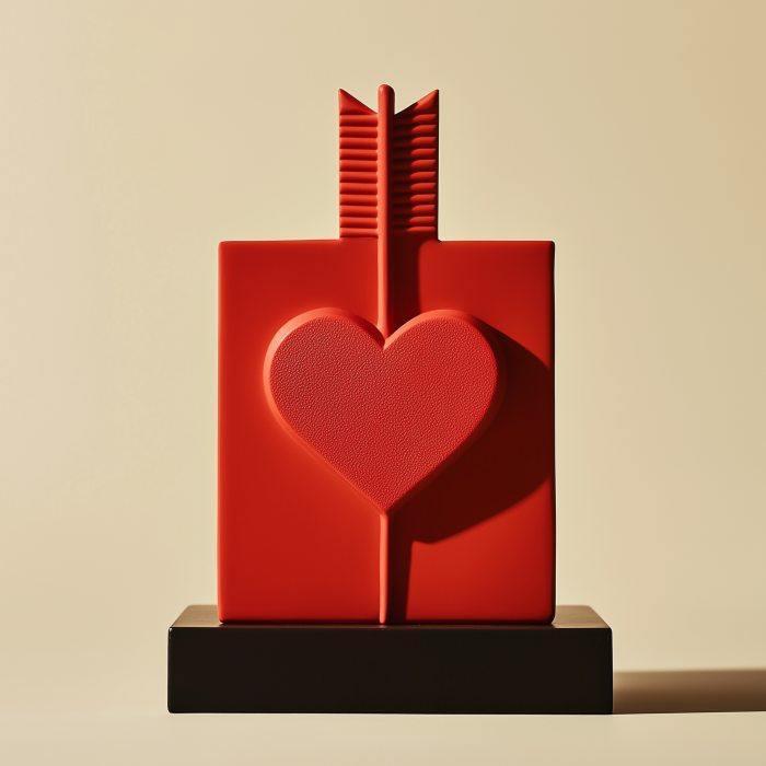 Cupid's Mark Vase for Valentine's Day Decor