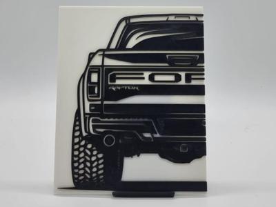 2D Wall Art Ford F150 Raptor