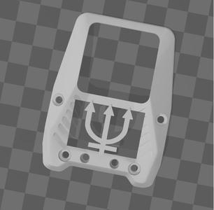 Neptune logo front cover - Hero Me Gen 7 Neptune 3 Pro/Plus/Max Dual 5015 Cooling Shroud