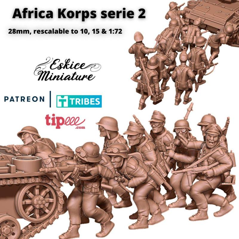 Africa Korps infantry serie 2 - 28mm