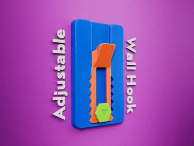 Adjustable No Nail Picture Hook - Print Optimised