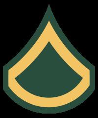 US Army PFC/E-3 Rank