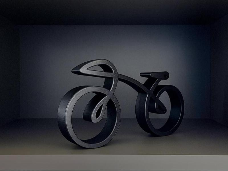 Minimalist Bicycle Sculpture - Decoration