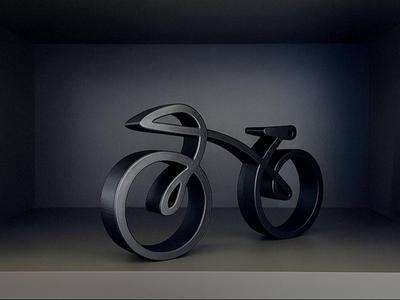 Minimalist Bicycle Sculpture - Decoration