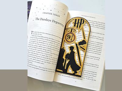 Bookmark inspired from Harry Potter Platform 9 3/4