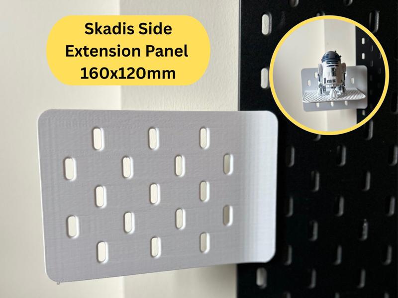 IKEA Skadis Side Extension Panel – 160x120 (LEFT)