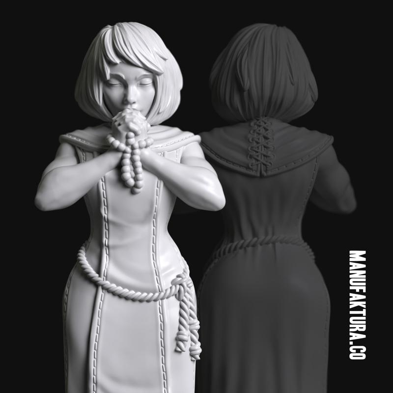 Devotion Series 02a - Gene-enhanced Female Battle Sister Praying