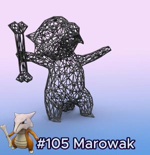 #105 Marowak Pokemon Wiremon Figure