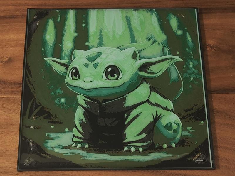 YodaSaur HueForge. Yoda/Bulbasaur cross 