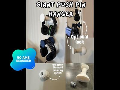 Giant Push Pin Wall Hanger
