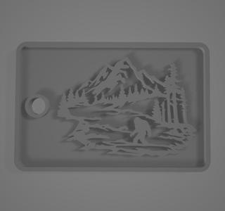 Bigfoot Luggage Tag
