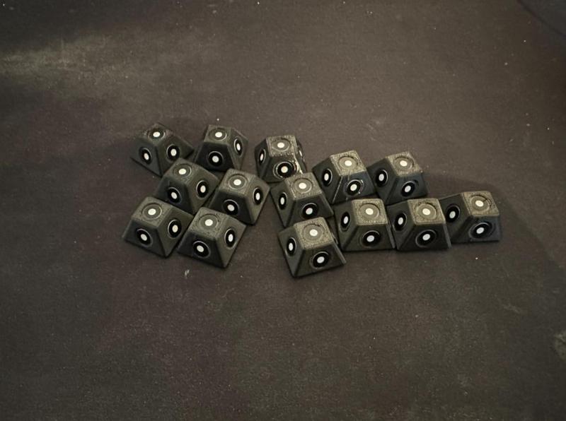 Magnetic target markers for 3D Scanning