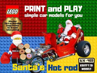 LEGO Santa's HOT ROD