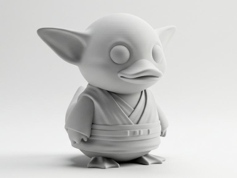 Mini Cute Jedi Duck Figurine