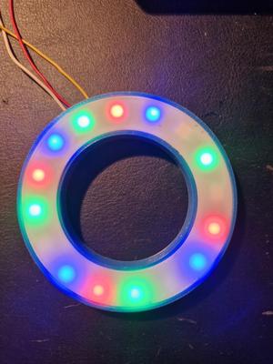 Box with Diffuser for Neopixel Ring 16 Led (OD=70 mm)