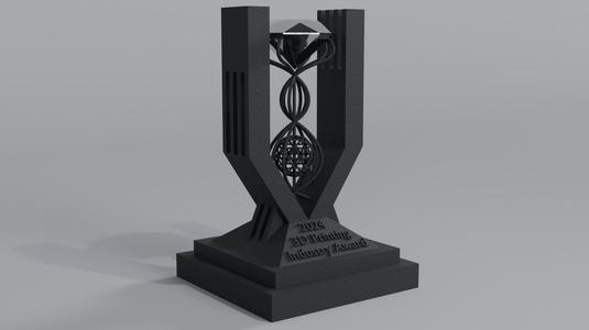 2024 3D Printing Industry Awards Unique Trophy Design
