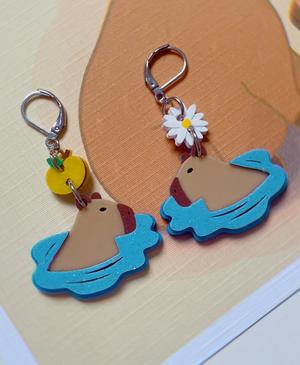 Capybara Spa Earrings