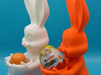 Easter Bunny Figurine with Kinder Surprise Egg 2