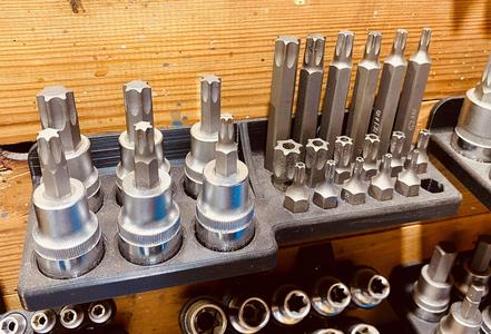 Bit organizers for 10mm bits
