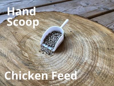 Hand Scoop for Chicken Feed & More