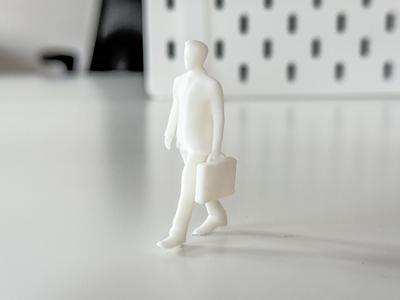 Miniature Walking Businessman/Man for your Diorama