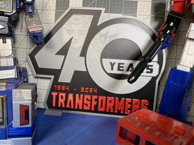 Transformers 40th Anniversary Display Plaque