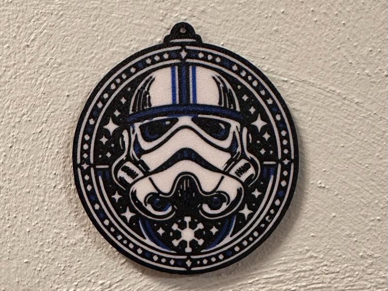 Blue Star Wars Storm Trooper Ornament