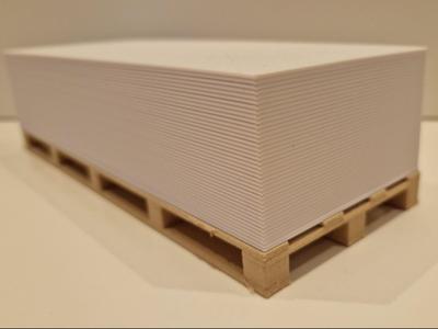Mini Drywall Pallet – 240x90cm Stack (1:10 Scale)