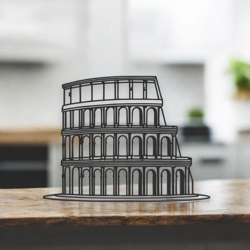 Colosseum Line Art - Desktop Line Art