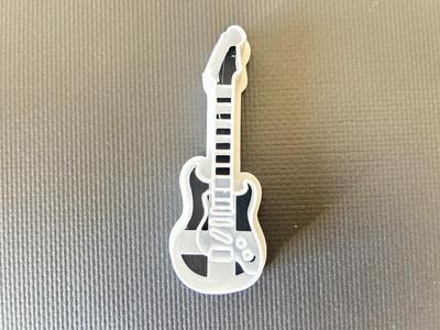 Electric Guitar Cookie Cutter
