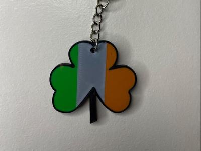 Ireland flag coloured shamrock/clover 