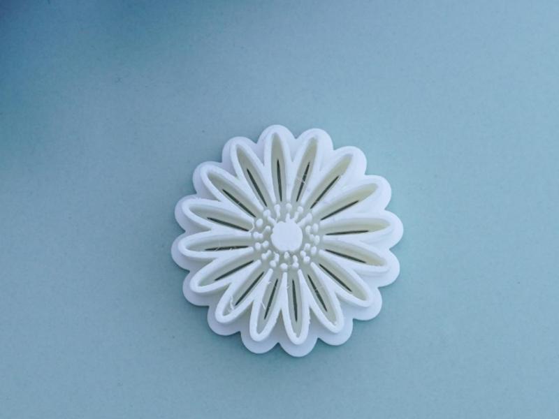 Polymer Clay Cutter Imprint For Earrings Flower