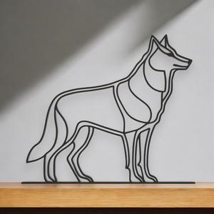 Wolf Line Art - Desktop Line Art