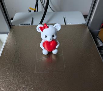 Cute little bear with heart