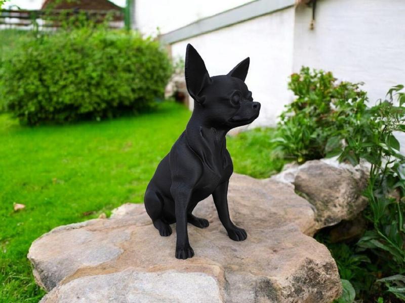 Minimalist Chihuahua Sculpture, Chihuahua Statue