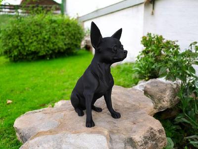 Minimalist Chihuahua Sculpture, Chihuahua Statue
