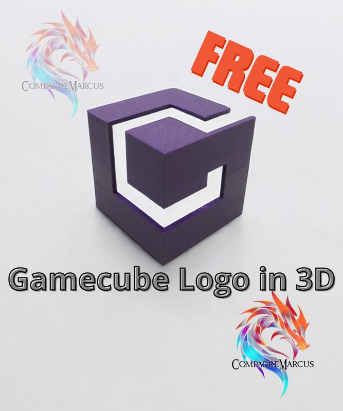 Gamecube Logo / Easy print / 3mf included