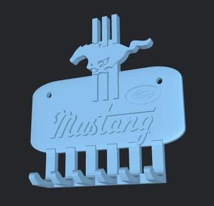 Mustang Logo Key Rack