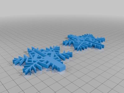 Easy 3D snowflake ornament