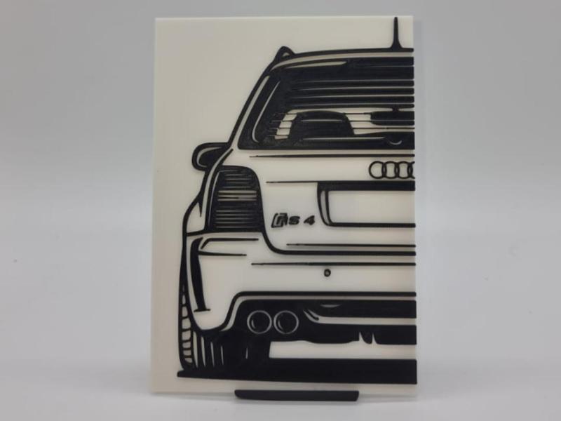 2D Wall Art Audi A4 RS4 B5