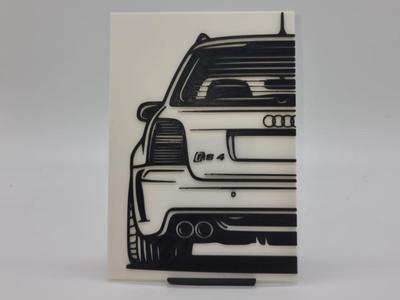 2D Wall Art Audi A4 RS4 B5