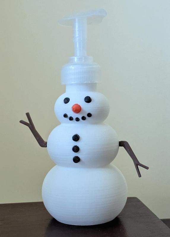 Holiday Soap Dispenser - Snowman